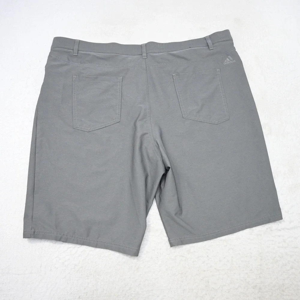 Adidas Golf Shorts Mens 42 Gray Performance Stretch Lightweight Flat Front Nylon